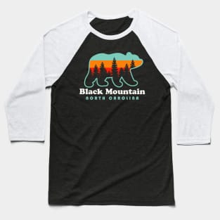 Black Mountain North Carolina Souvenir Bear Baseball T-Shirt